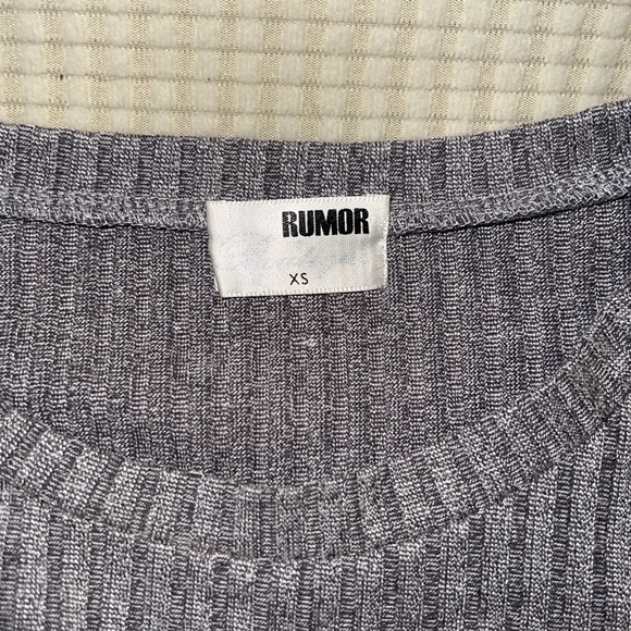 RUMOR cropped ribbed long sleeve - Picture 3 of 3